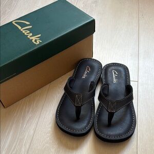Clarks Black Sandals